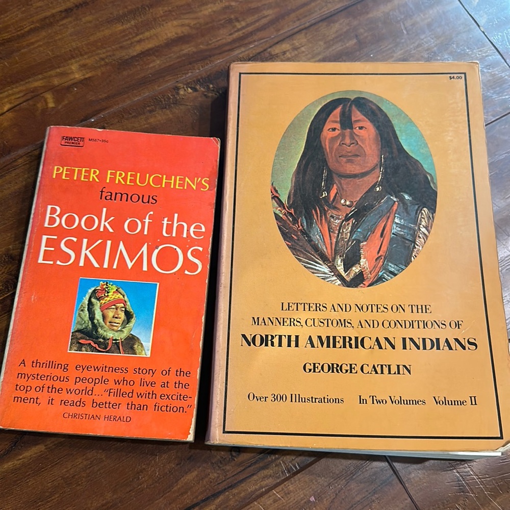 Native American Indians Vol 2 + Book of the Eskimos Vintage History Set
